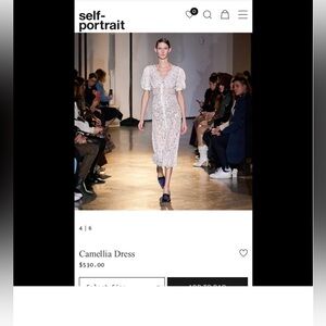 Self Portrait Camellia Dress